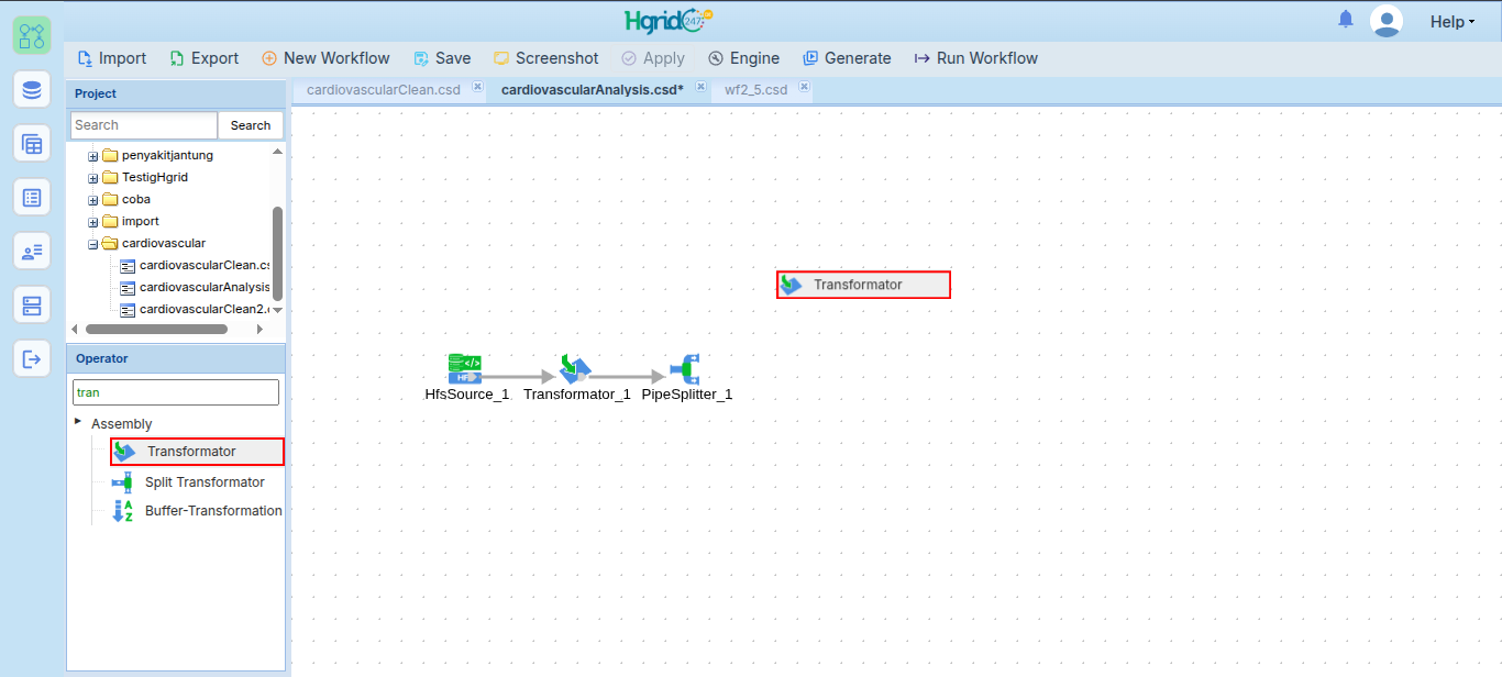 Menambahkan Transformator BMI